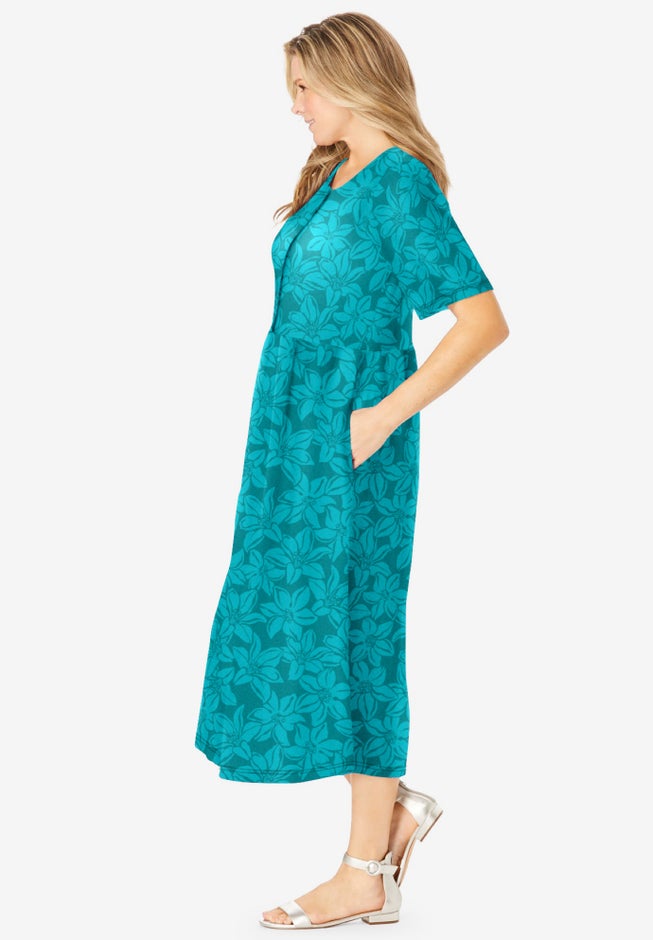 Button-Front Essential Dress image number 2