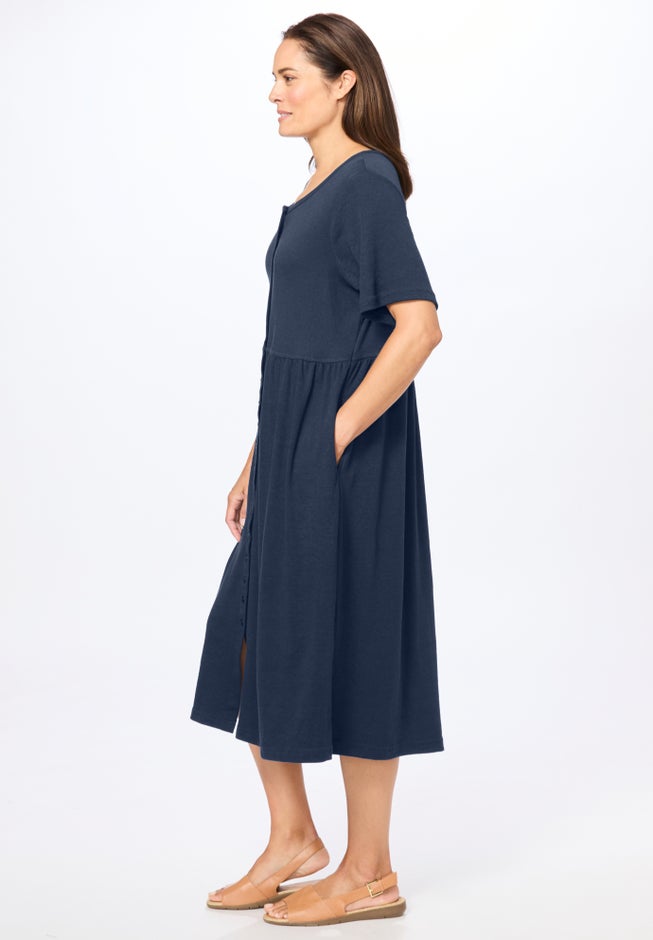Button-Front Essential Dress image number 2