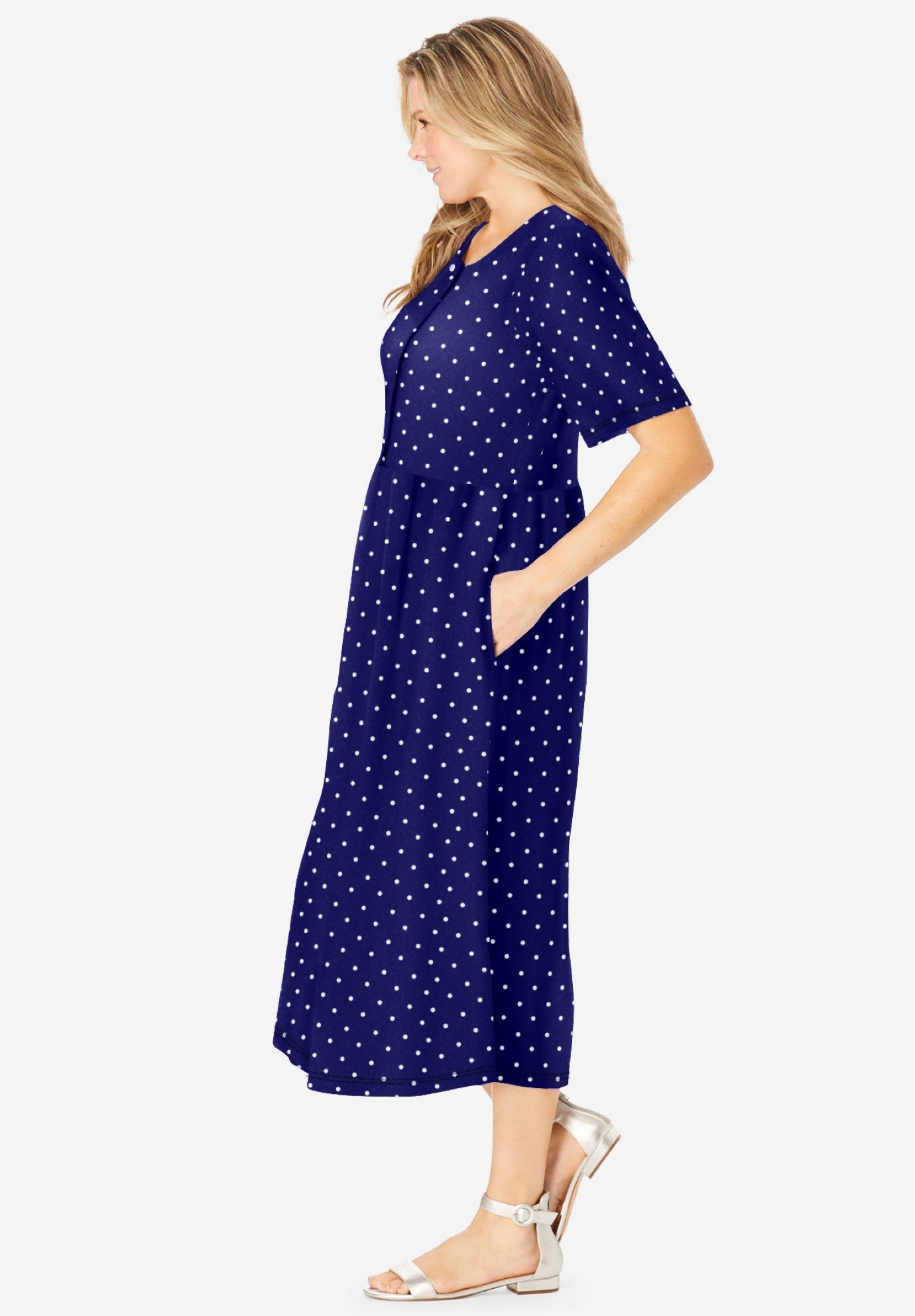 Button-Front Essential Dress image number 2