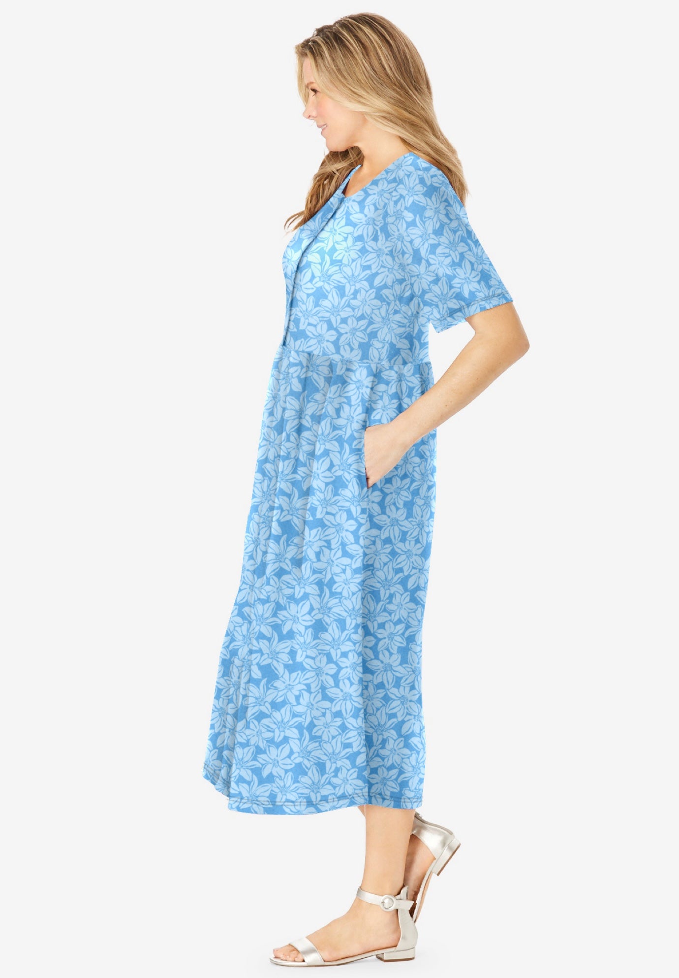 Button-Front Essential Dress image number 2