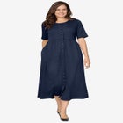 Button-Front Essential Dress image number null