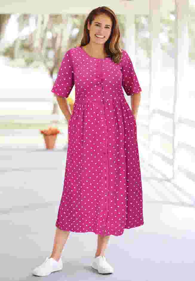 Button-Front Essential Dress image number 0
