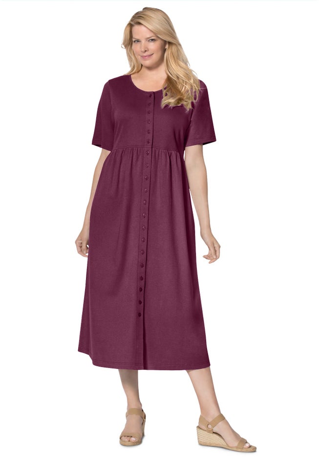 Button-Front Essential Dress image number 0