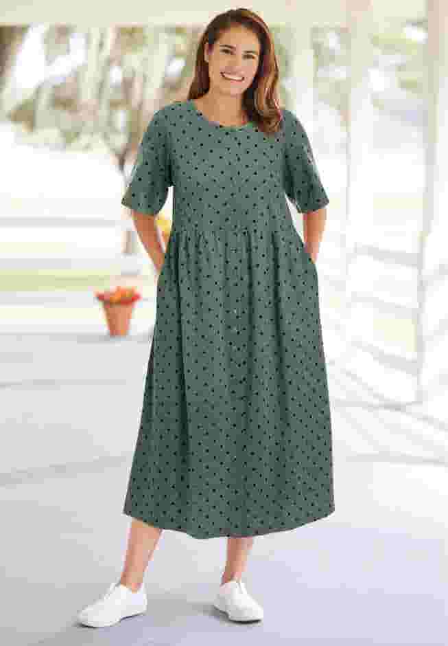 Button-Front Essential Dress image number 0