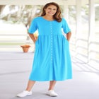 Button-Front Essential Dress image number null