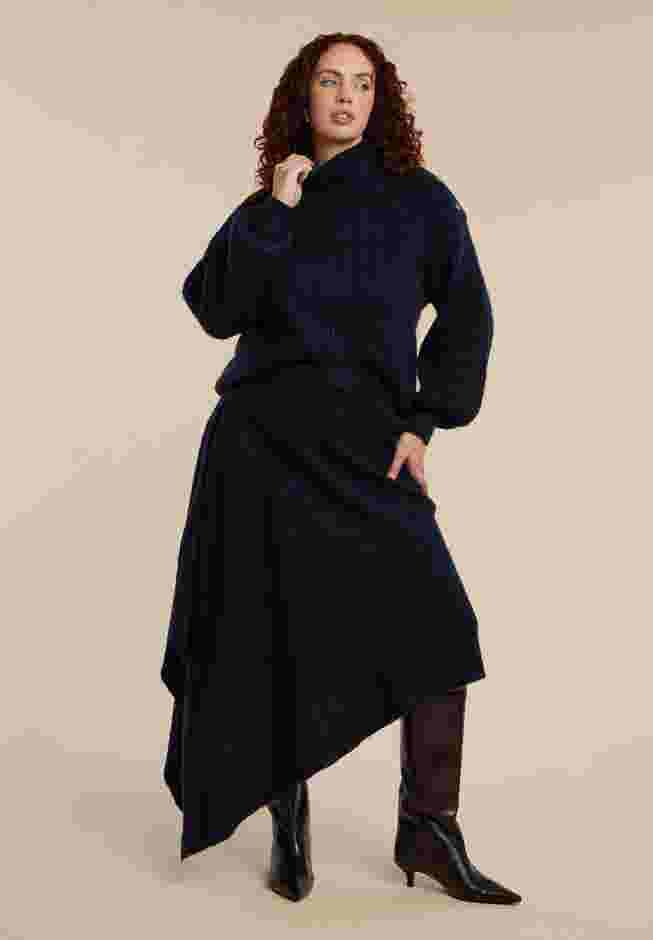 Asym Draped Sweater Skirt image number 2