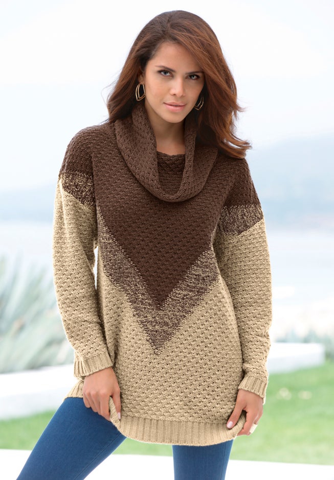 Ombre Pattern Sweater image number null