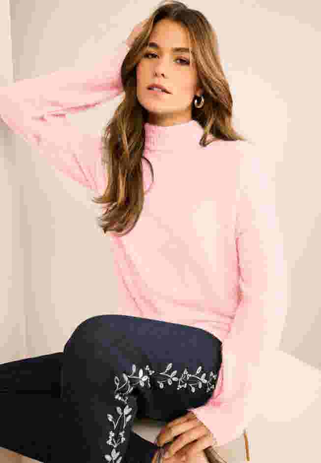 Eyelash Mockneck Sweater image number 0