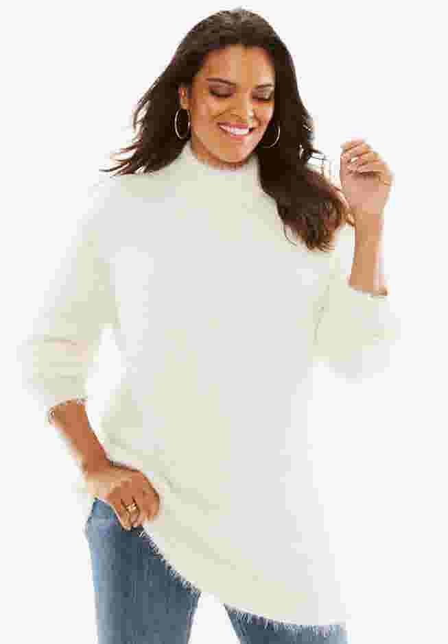 Eyelash Mockneck Sweater image number 2