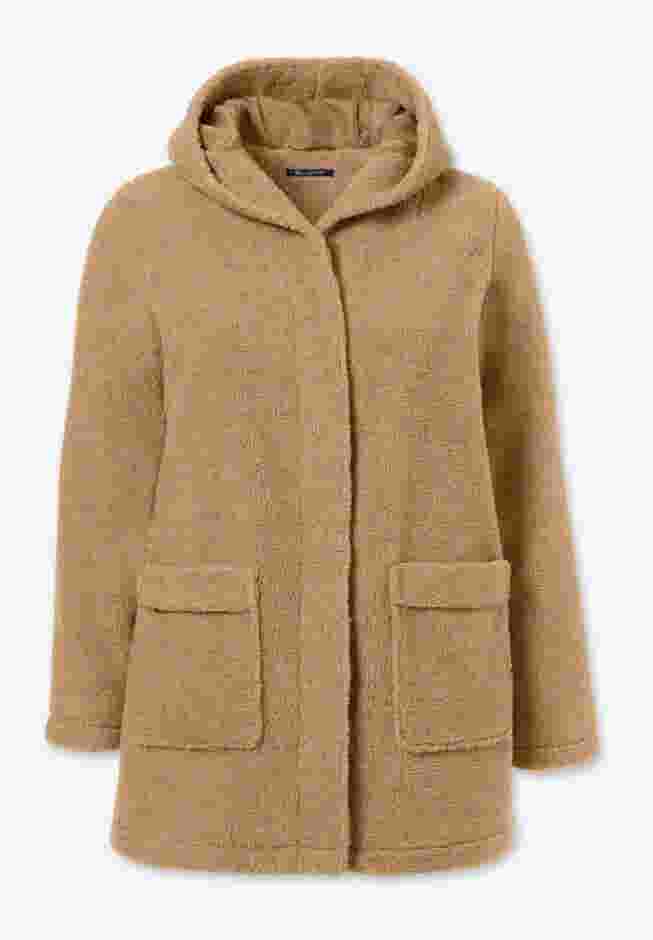 Mid Weight Hooded Teddy Coat image number 3