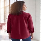 Faux Suede Button-Front Shirt image number 1