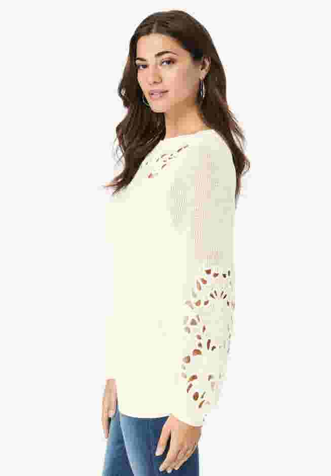 Cutout Pullover Sweater image number 2