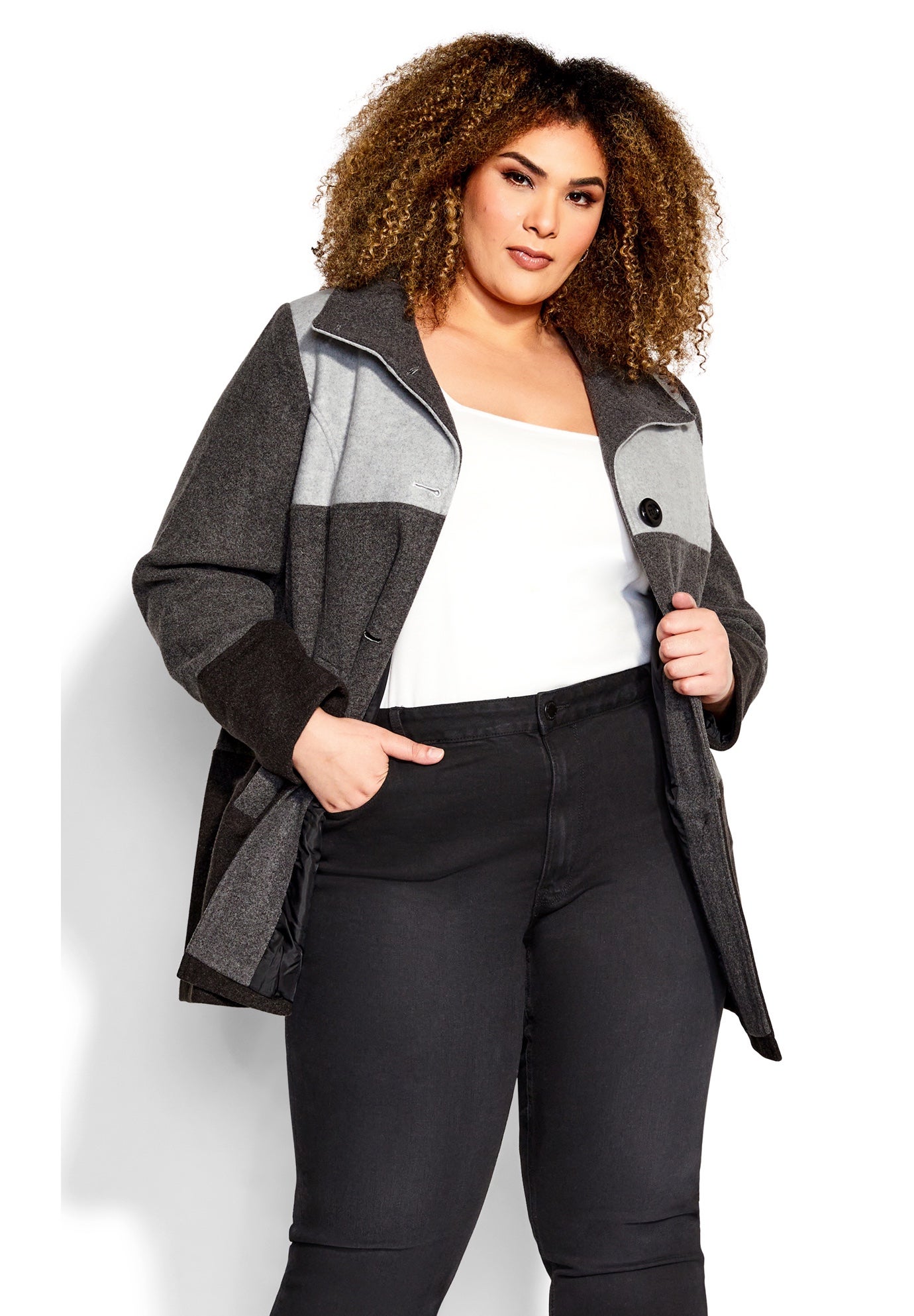 Color Block Stripe Jacket image number 0