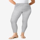 Plus Size Ankle Length Essential Stretch Legging image number null
