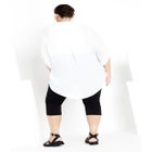 Pull On Cropped Denim Legging image number null