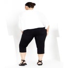 Pull On Cropped Denim Legging image number null