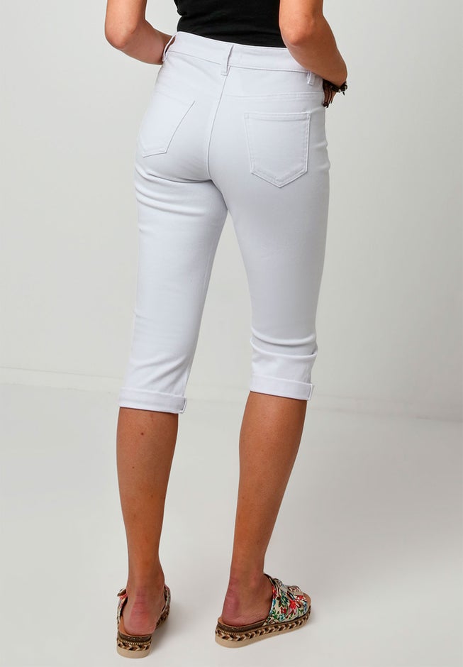 Stretch Denim Capri Pant image number 2