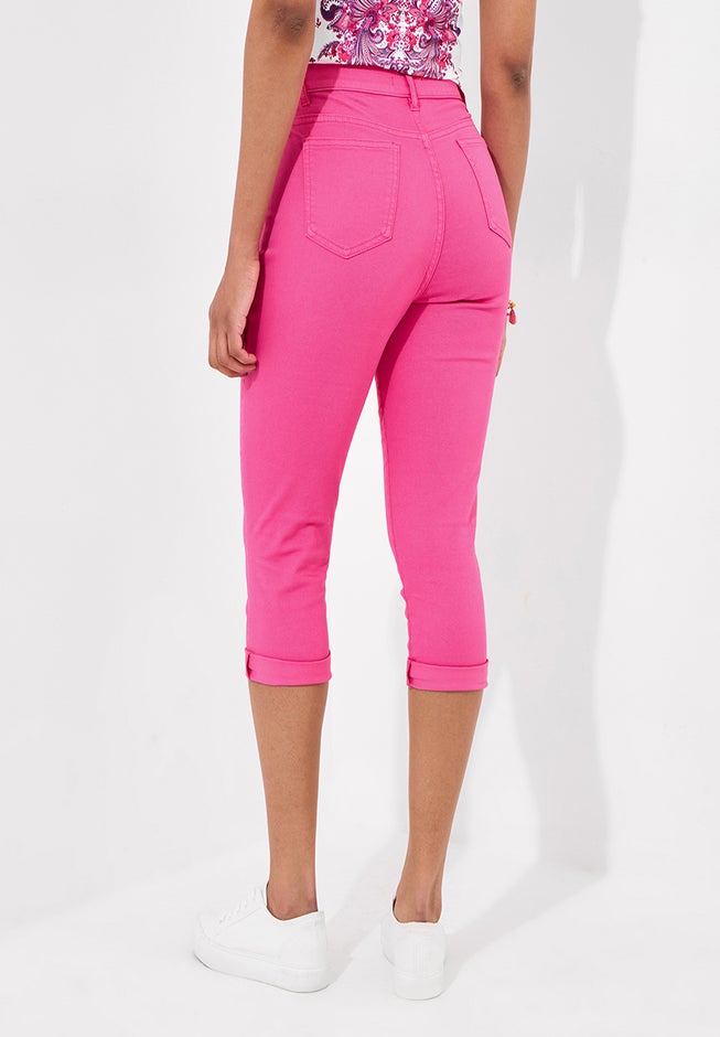 Stretch Denim Capri Pant image number 1