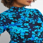 Stretch Knit Mockneck Midi Dress image number 1