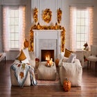 Pre-Lit Carved Resin Pumpkin image number null