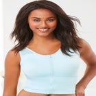Comfort Choice® Longline Zip-Front Posture Bra image number null