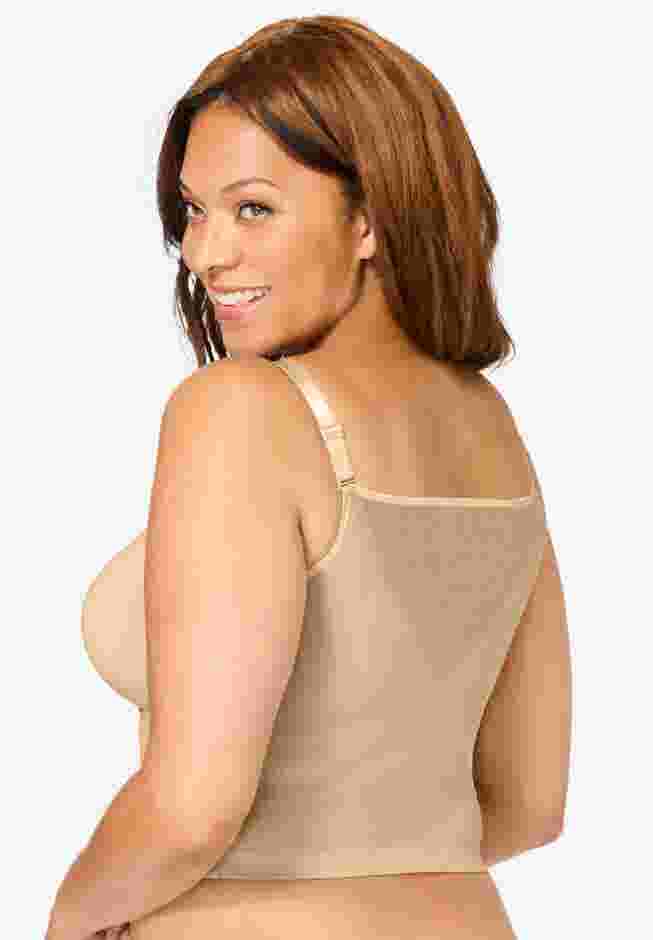 Comfort Choice® Longline Zip-Front Posture Bra image number 1