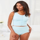 Comfort Choice® Longline Zip-Front Posture Bra image number null