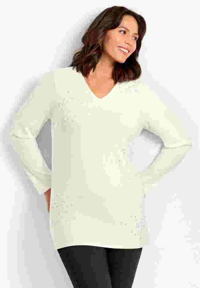 Embellished V-Neck Tunic image number 1