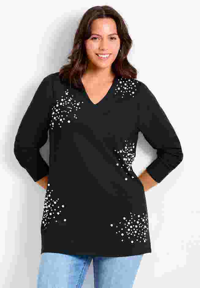 Embellished V-Neck Tunic image number 0