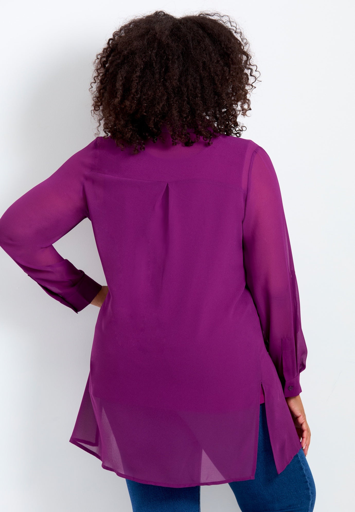 Convertible Button Down Tunic image number 1