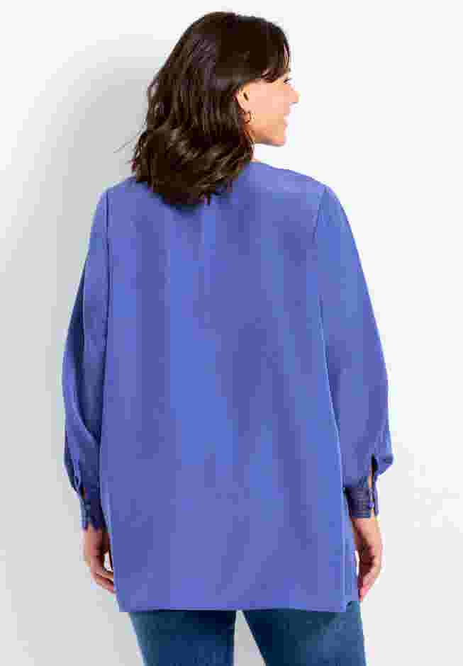 Pleated Peasant Blouse image number 1