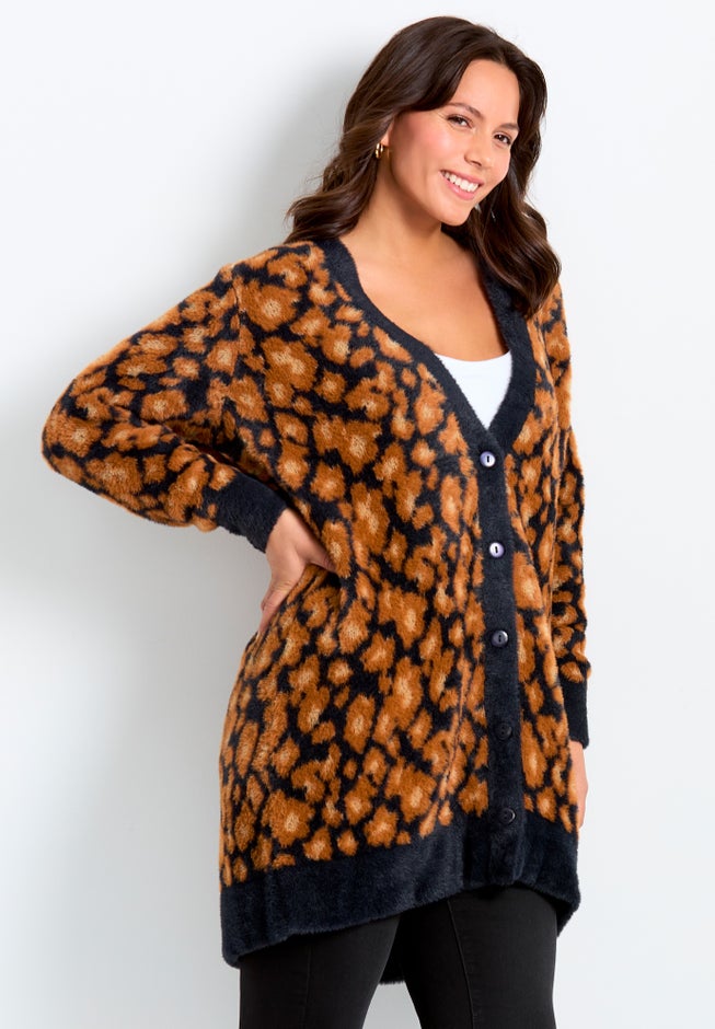 Button Front Cozy Cardigan image number 2