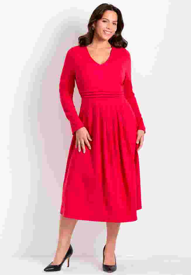 Fit And Flare Midi Dress image number 0