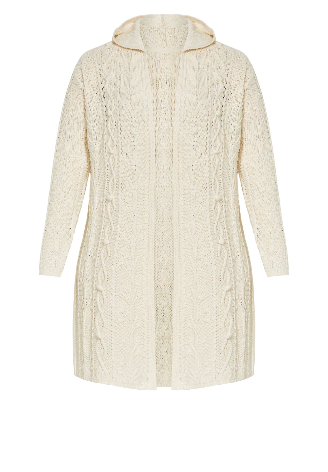 Camilla Cable Knit Hooded Cardigan image number 5