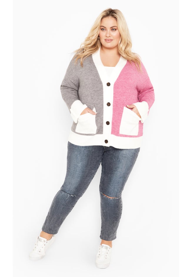 Zola Colour Block Cardigan image number 1