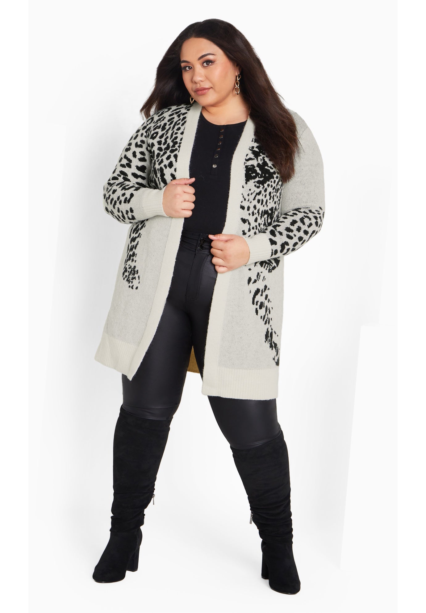 Lena Leopard Cardigan image number 1