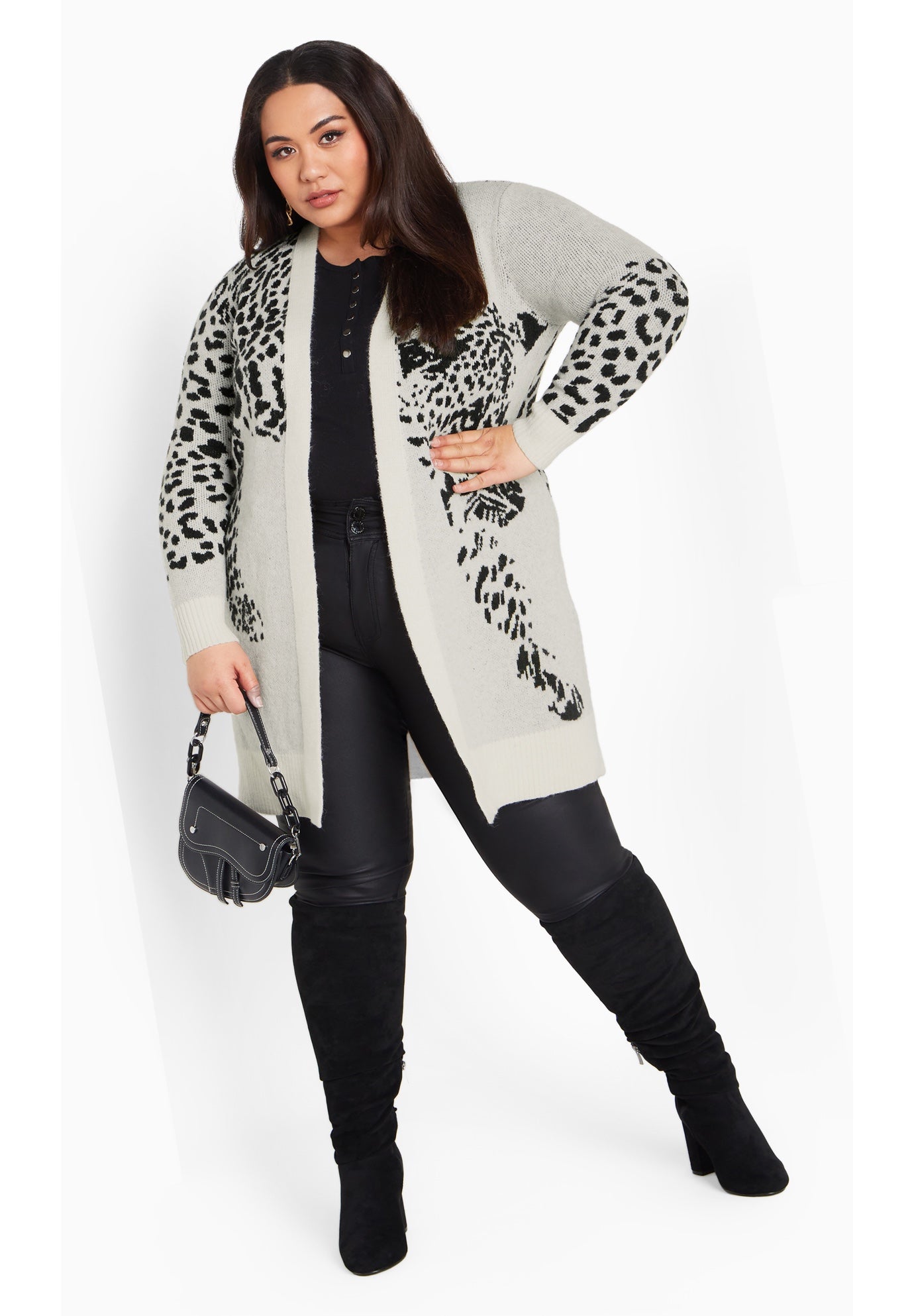 Lena Leopard Cardigan image number 0
