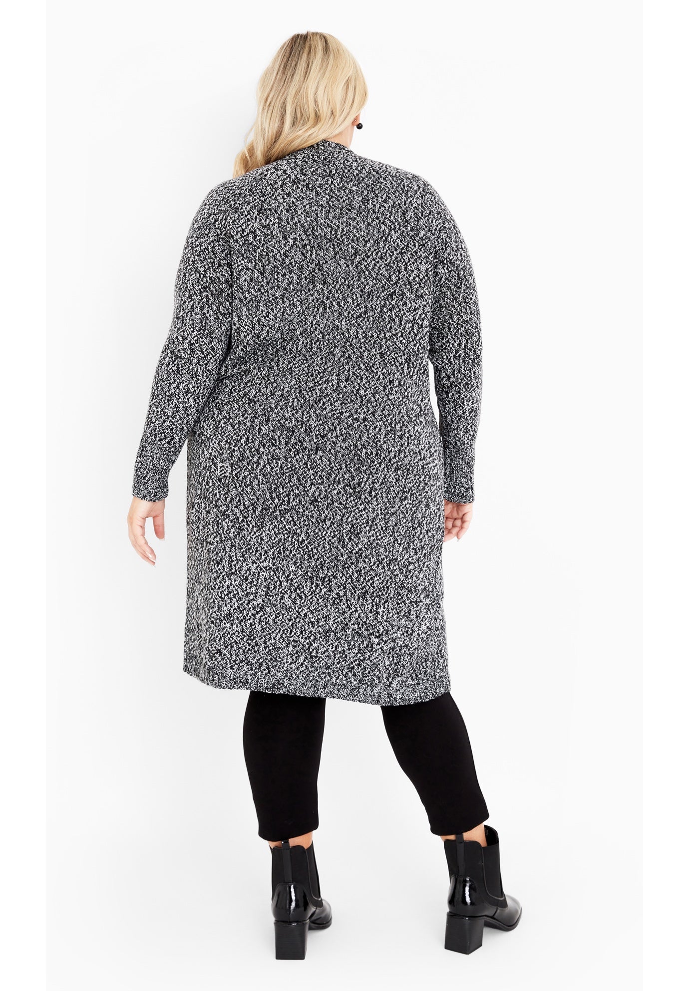 Charmed Collarless Longline Cardigan image number 2