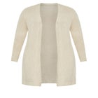 Charmed Collarless Longline Cardigan image number null