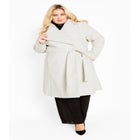 Isla Wrap Waist Tie Coat image number null