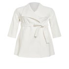 Isla Wrap Waist Tie Coat image number null