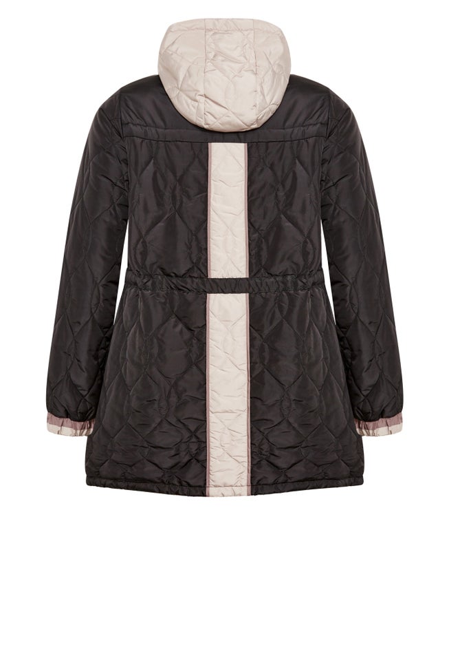 Clio Quilt Padded Hooded Neck Coat image number null