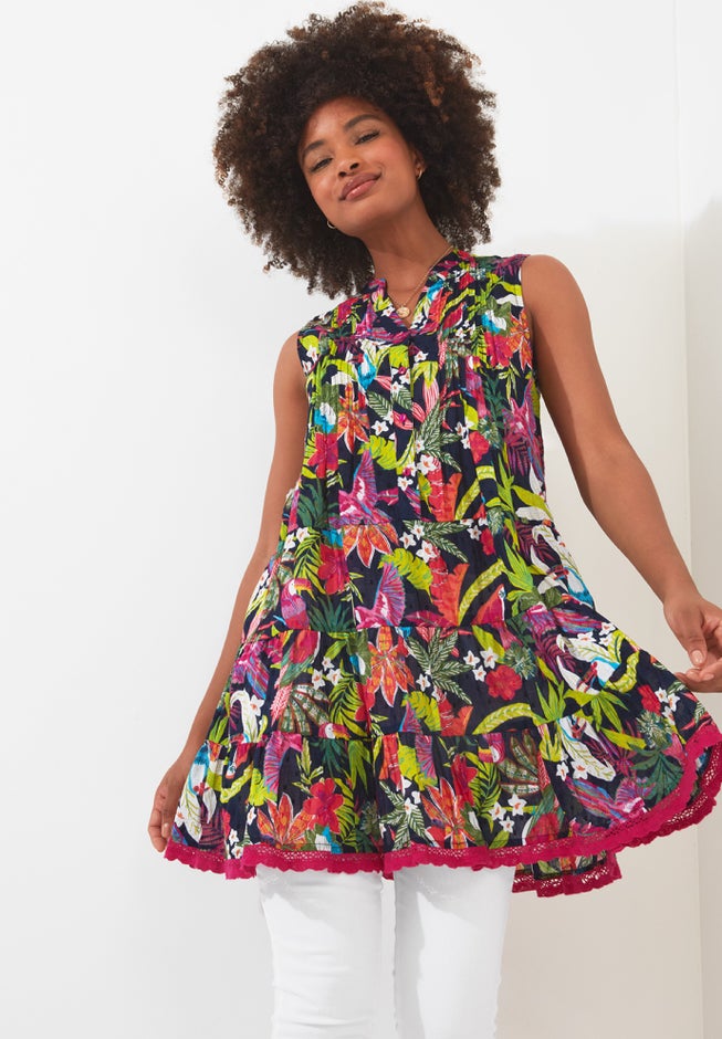 Sleeveless Tiered Tunic image number null