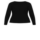 Cold Shoulder Full Length Sleeves Sweater image number null