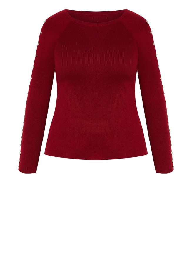 Cold Shoulder Full Length Sleeves Sweater image number 4