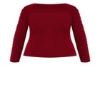 Cold Shoulder Full Length Sleeves Sweater image number null