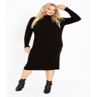 Callie High Neck Sweater Dress image number null