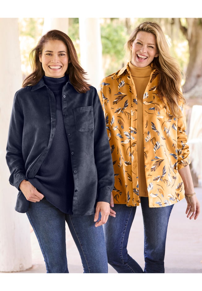 Soft Faux Suede Shirt image number 4