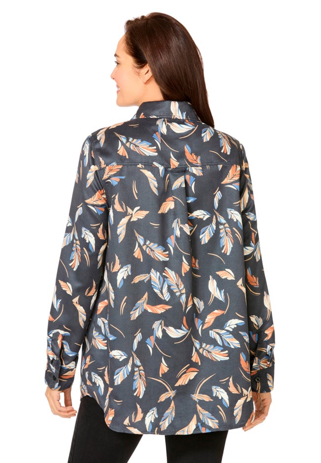 Soft Faux Suede Shirt image number 1