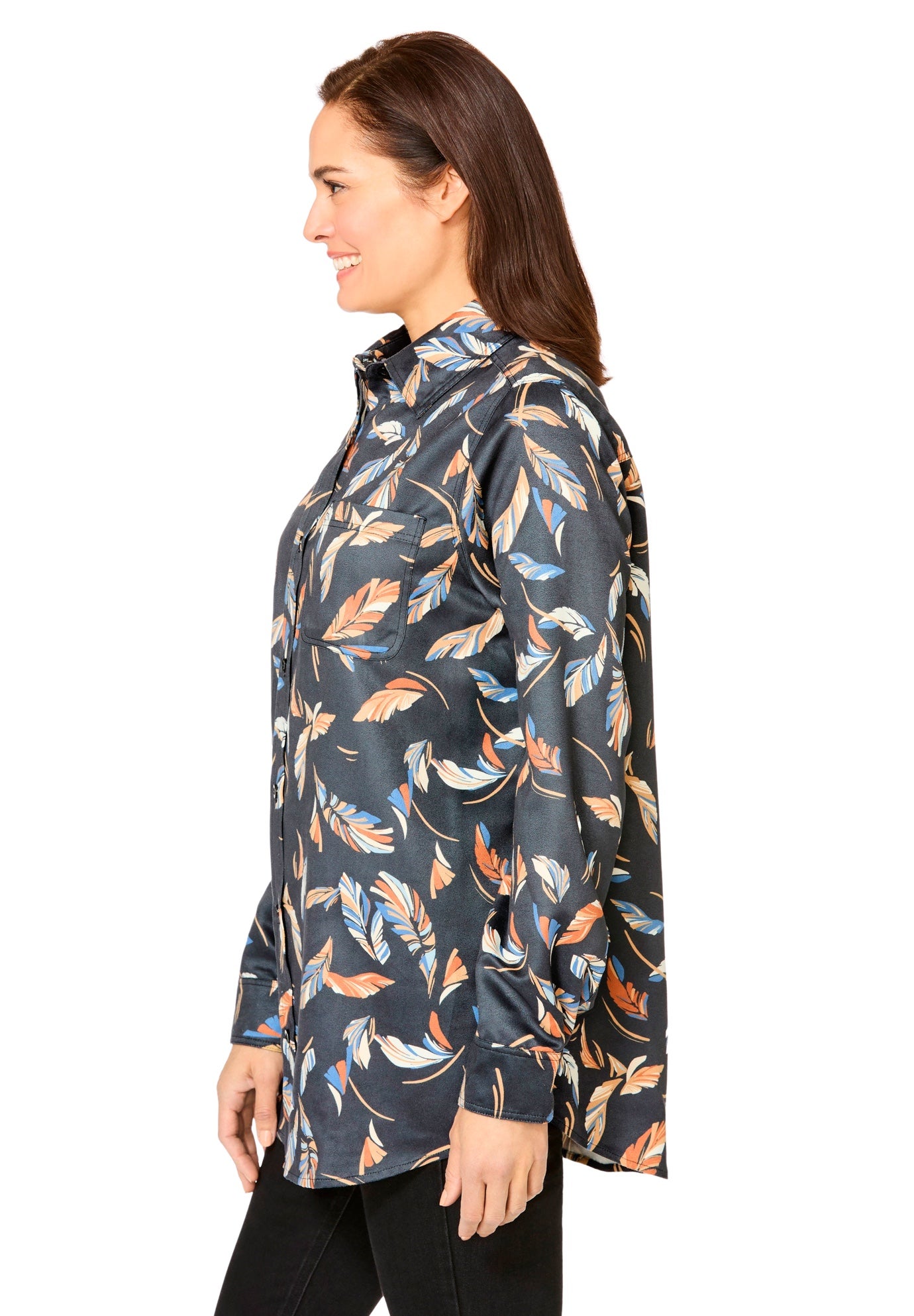 Soft Faux Suede Shirt image number 2